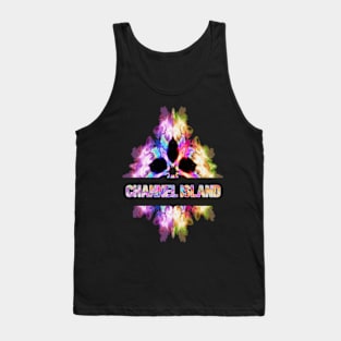 Channel island Tie Dye Watercolor Gift Souvenir Tank Top